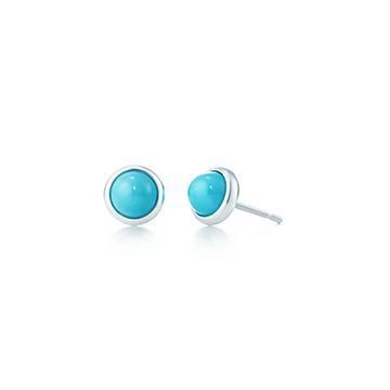 turquoise stud earrings tiffany