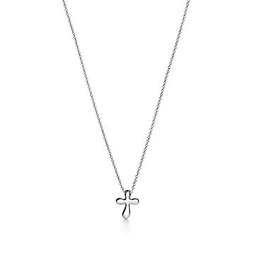 Tiffany & Co. Elsa Peretti ネックレス チェーン Elsa Peretti® cross pendant in sterling silver, 12 mm long