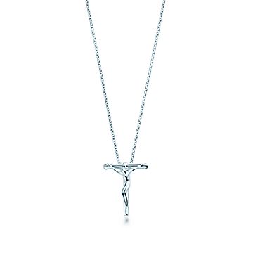 Elsa Peretti® crucifix pendant in sterling silver, 19 mm wide