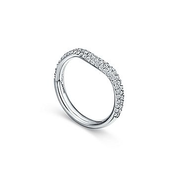 theredthered S ring curve tops グレー elsa-peretticurved-band-ring-