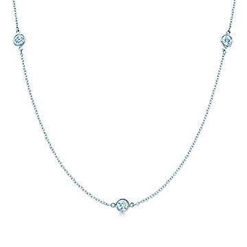 diamond station necklace tiffany