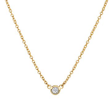 Elsa Peretti Diamonds By The Yard Pendant In 18k Gold With Carat Weight 05 Co - Elsa Peretti Diamonds By The Yard Single Diamond Pendant In Yellow