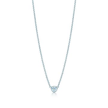 tiffany simple diamond necklace