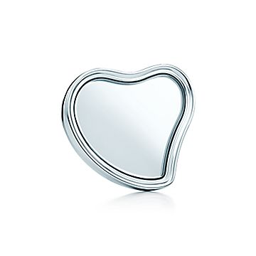 Elsa Peretti Full Heart Desk Mirror In Sterling Silver Tiffany Co