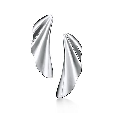 ◆STONEHENgE◆ Silver Wave One Touch Earrings SC25A23J StoneHenge Silver One Touch Earrings SC1466 Silver925 Rose