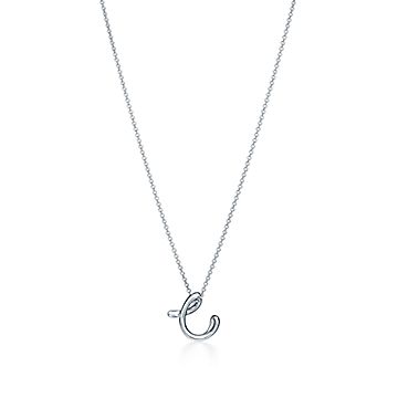 Elsa Peretti Letter Pendant Sterling Silver Small Letters A Z Available Co - Elsa Peretti Letter Pendant Large