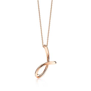 Tiffany infinity necklace store rose gold