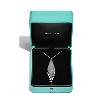 Elsa Peretti® Mesh fringe pendant in sterling silver with