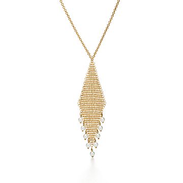 Tiffany & Co. Elsa Peretti 18k Yellow Gold Mesh Scarf Necklace, 38 inc -  Bloomsbury Manor Ltd