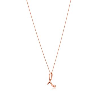 【Tiffany & Co】Elsa Peretti Alphabet Letter ペンダント Tiffany & Co. Sterling Silver Elsa Peretti Alphabet letter