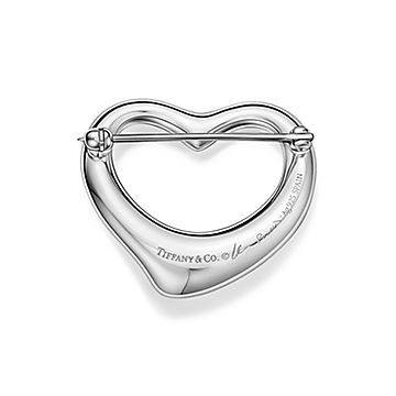 Elsa Peretti® Open Heart Brooch in Sterling Silver | Tiffany