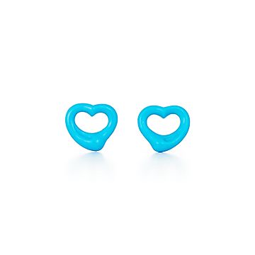 tiffany turquoise heart earrings