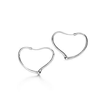 Open Heart Hoop Earrings Tiffany Hotsell | bellvalefarms.com