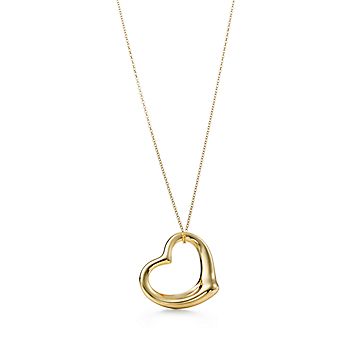 Tiffany & Co. 18 Karat Gold Heart Lock Necklace