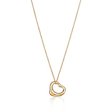 Tiffany and co open heart clearance necklace