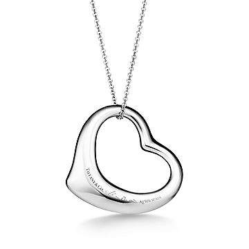 Elsa Peretti® Open Heart Pendant in Sterling Silver Tiffany CA