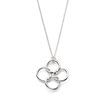 tiffany blue clover necklace