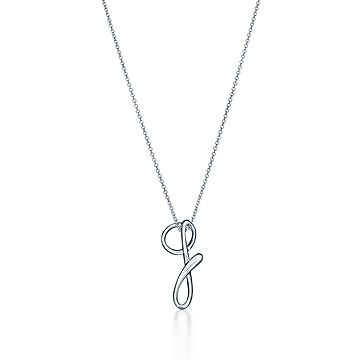 Elsa Peretti™ Small Alphabet Pendant in Sterling Silver