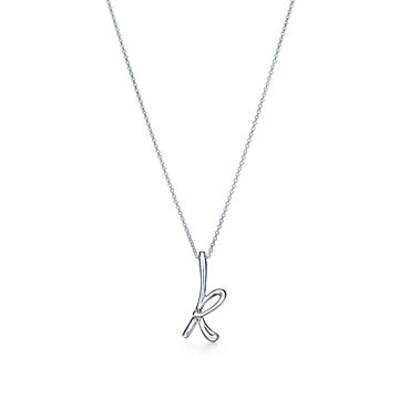 Elsa Peretti™ Small Alphabet Pendant in Sterling Silver