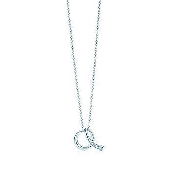 Elsa Peretti™ Small Alphabet Pendant in Sterling Silver with