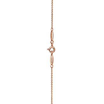 【Tiffany & Co】Letterペンダント 18k Rose Gold with Diamonds Tiffany Co 18k Rose Gold Diamond Ampersand Sign Necklace