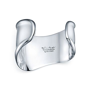 アクセサリー Tiffany \"Elsa Peretti Bone Cuff\" Elsa Peretti® medium Bone cuff in sterling silver, 61 mm