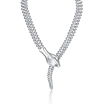 Elsa Peretti® Snake Necklace in Sterling Silver Tiffany CA