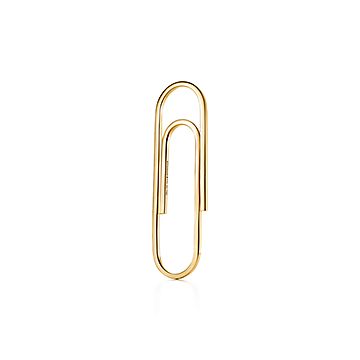 18k gold paper clip