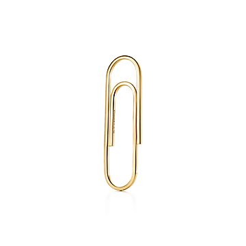 Shop Everyday Objects 18k Gold Paper Clip Bookmark Tiffany Co