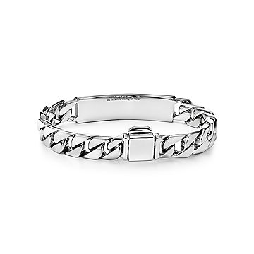 Personalized Italian Sterling Silver 925 ID Bracelet for Men. Engravable  Name Tag Cuban Link Bracelet Gift for Men Handwriting 925IDG180 - Etsy | Mens  bracelet silver, Bracelets for men, Mens jewelry bracelet
