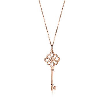 Ключ Tiffany Keys Knot, розовое золото 