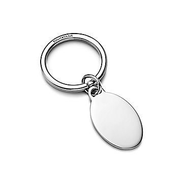 Tiffany & Co. Oval Tag Key Ring in Sterling Silver