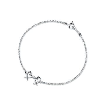 Tiffany and co store double heart bracelet