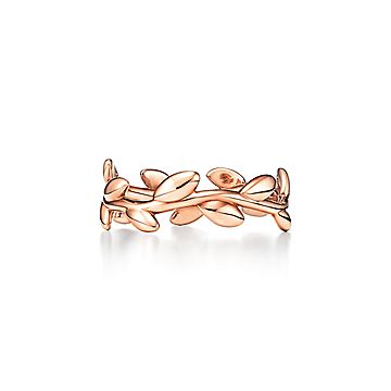 Leaf ring 2025 rose gold