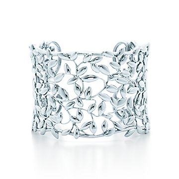 Tiffany olive leaf bracelet silver clearance