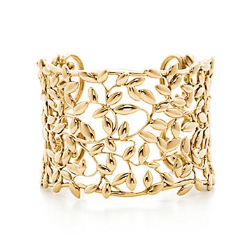 olive leaf cuff bracelet