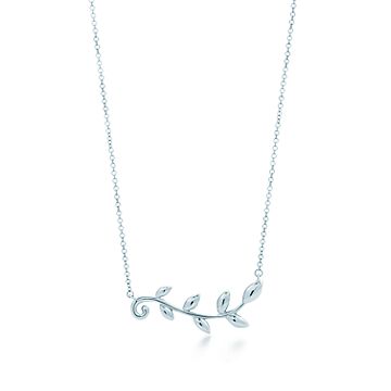 tiffany olive branch necklace