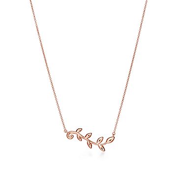 Tiffany olive outlet necklace