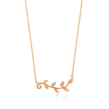 tiffany and co olive branch necklace
