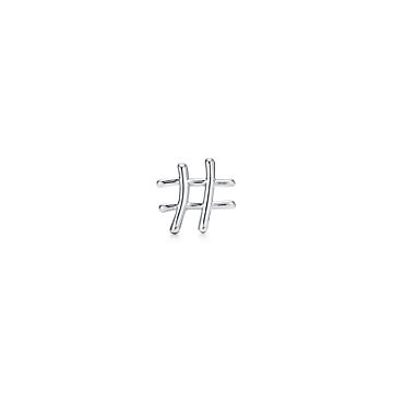 Hashtag / Number # Stud Earrings | mxmjewelry