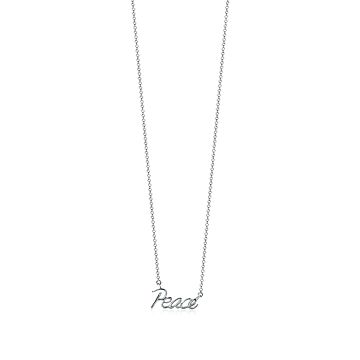 tiffany and co peace sign necklace