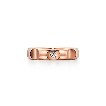Paloma's Groove™ ring in 18k rose gold 