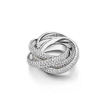 Paloma's Melody five-band ring in 18k white gold with