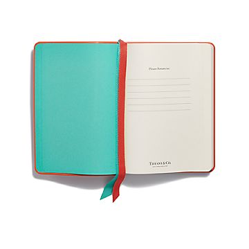 【新品未使用】Tiffany パーソナルエッセンシャルノートブック オレンジ Personal Essentials Notebook in Carnelian Orange Leather | Tiffany