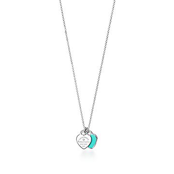 tiffany and co blue heart necklace