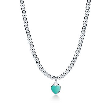 tiffany blue bead necklace