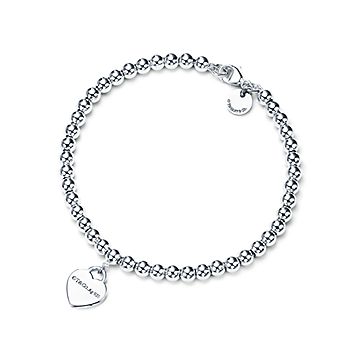 tiffany bead bracelet silver