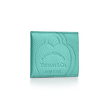 Return to Tiffany™ Card Case in Tiffany Blue Leather | Tiffany & Co.