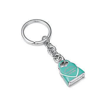 Return to Tiffany® Handbag Key Ring in Silver with Tiffany