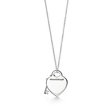 Tiffany necklace 2024 key and heart